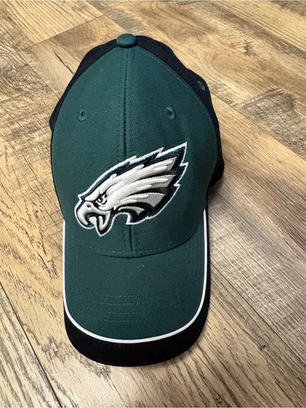 NFL Dark Green and Black Men's Team Cap with Silver Logo